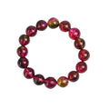 Women's watermelon crystal bracelet in pastel colours showing four size options from 6mm to 12mm diameter
