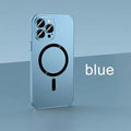Aluminium alloy frame iPhone case showing magnetic snap closure and camera lens protection