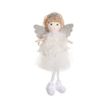 Christmas angel cartoon fabric hair pendant for girls high ponytails in white, pink, khaki colours