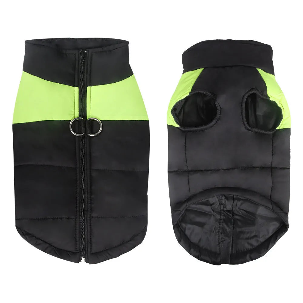 Winter warm thicken dog clothes cotton pullover sweatshirt in blue for small to large dogs