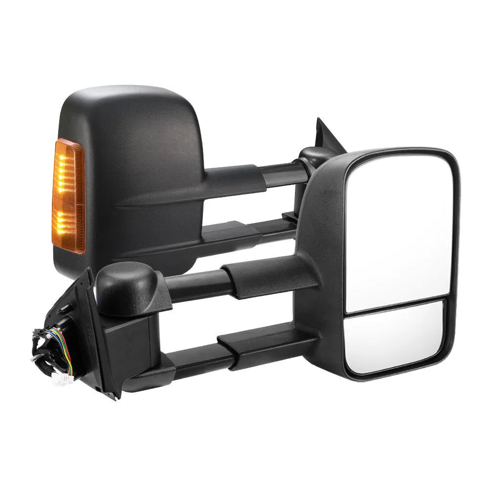 Black exterior electric rear view mirror for Nissan NP300 Navara D23 2015 onward models