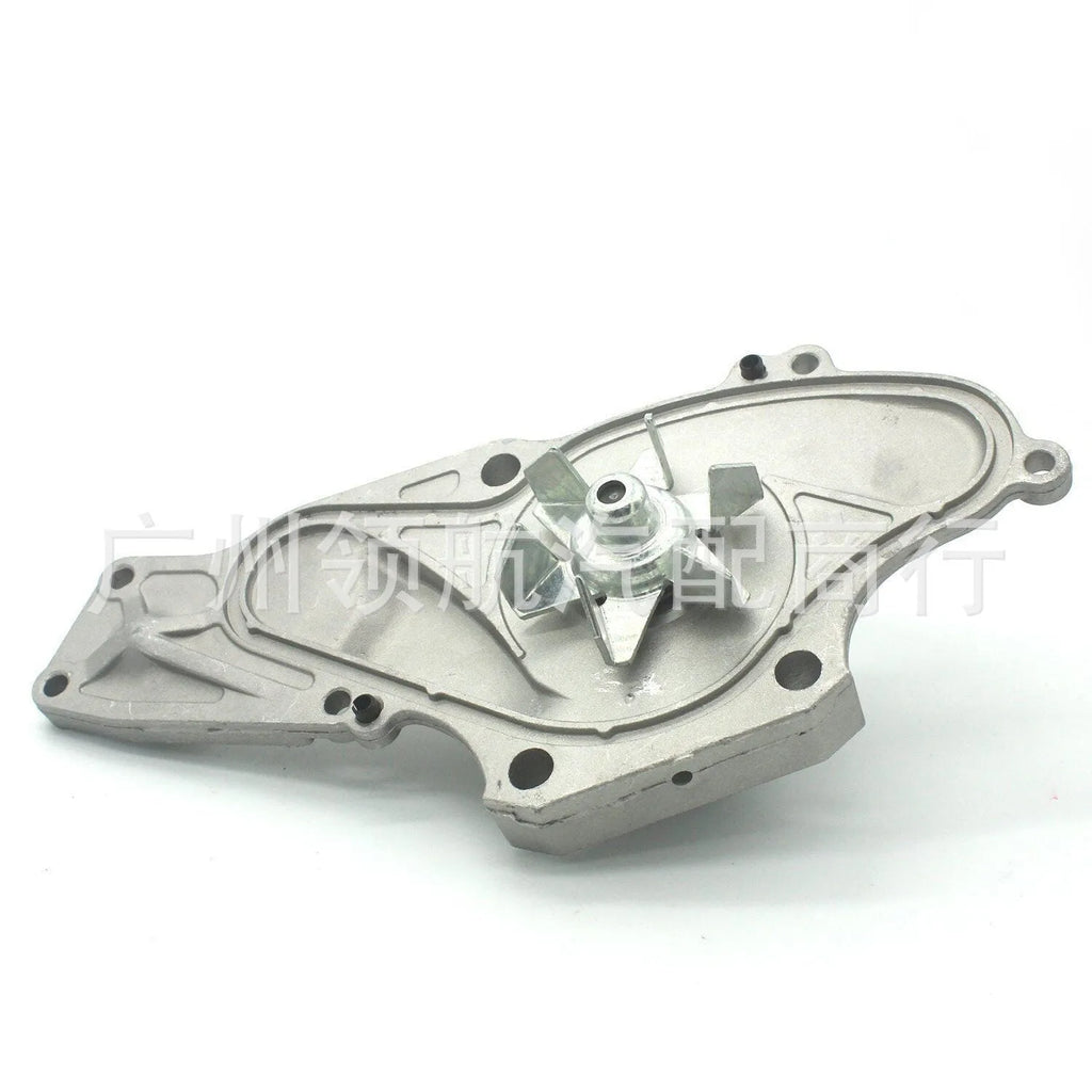 Metal automotive belt and water pump assembly component measuring 28mm by 18mm by 16mm