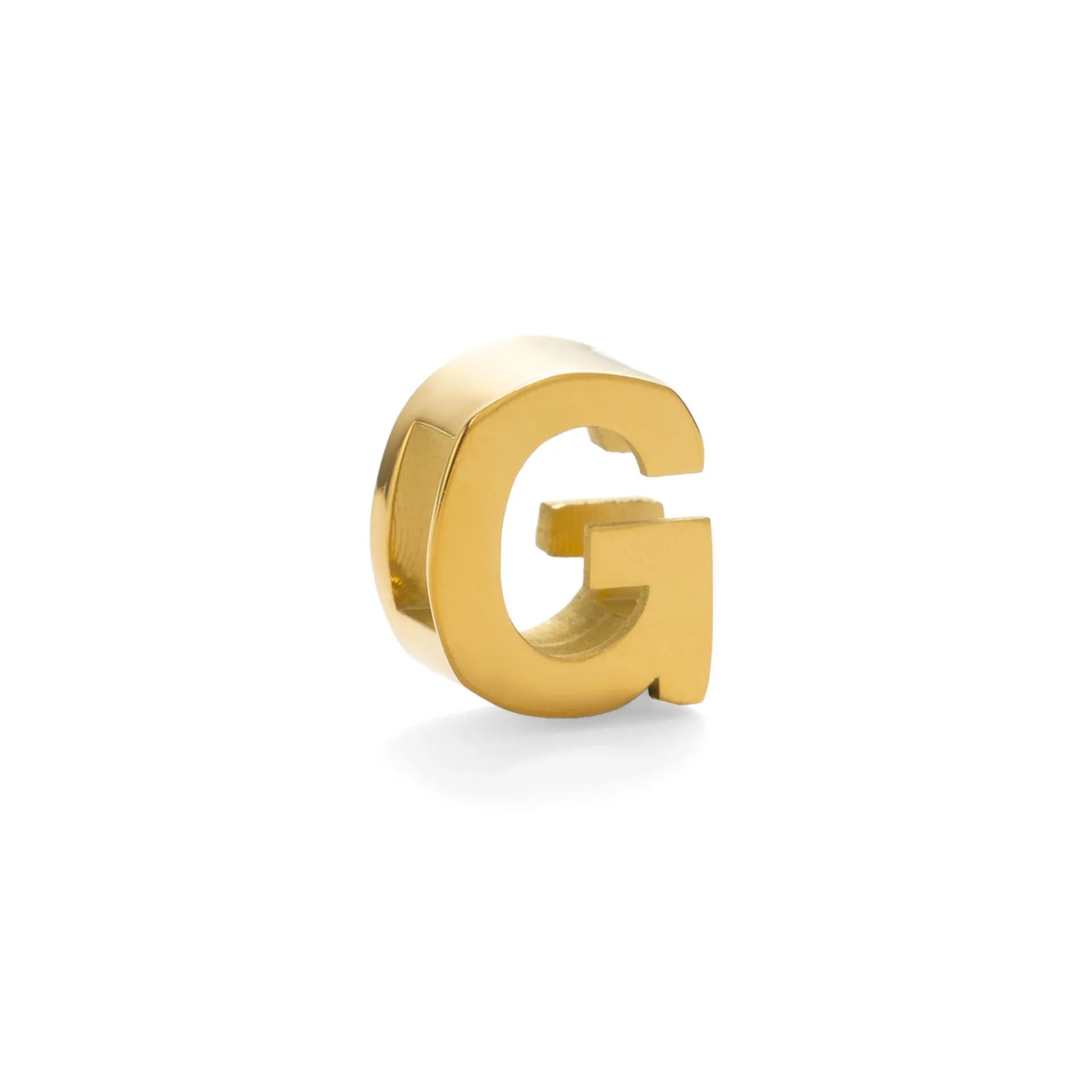 Gold and silver titanium steel initial number necklace with alphabet and number pendants on a 40.5cm chain.