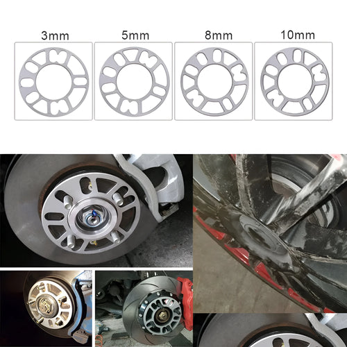 Automotive wheel hub widening gasket for brake clearance in five thicknesses