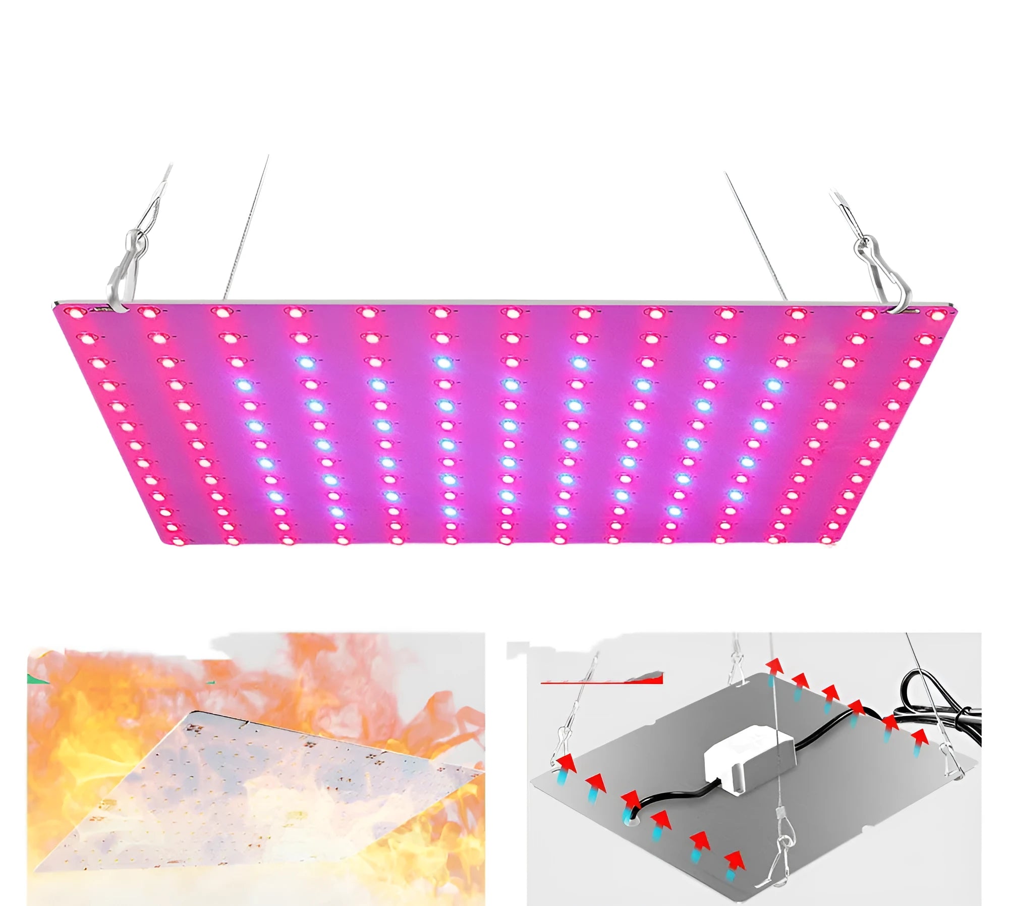 Full spectrum LED plant light with 81 beads for growing fruits vegetables and melons indoors