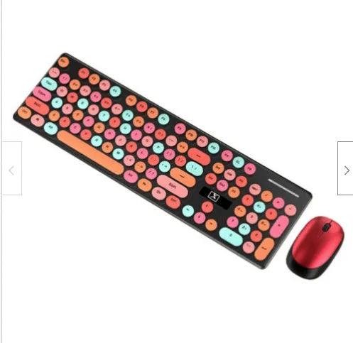 Wireless keyboard and mouse set in vibrant yellow colour with backlight functionality
