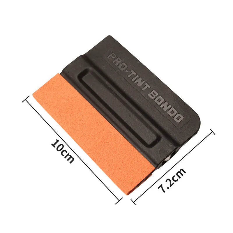 Professional car film scraper tool with ABS handle and multiple blade options for wrap removal