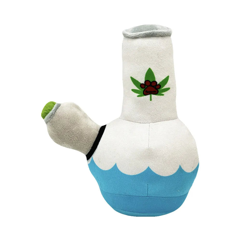 24cm dog squeaky kettle toy in plush bite-resistant fabric, playful kettle shape for fetch