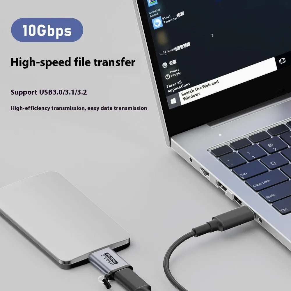 USB AM male to Micro-B female adapter for old hard drives and mobile phones.