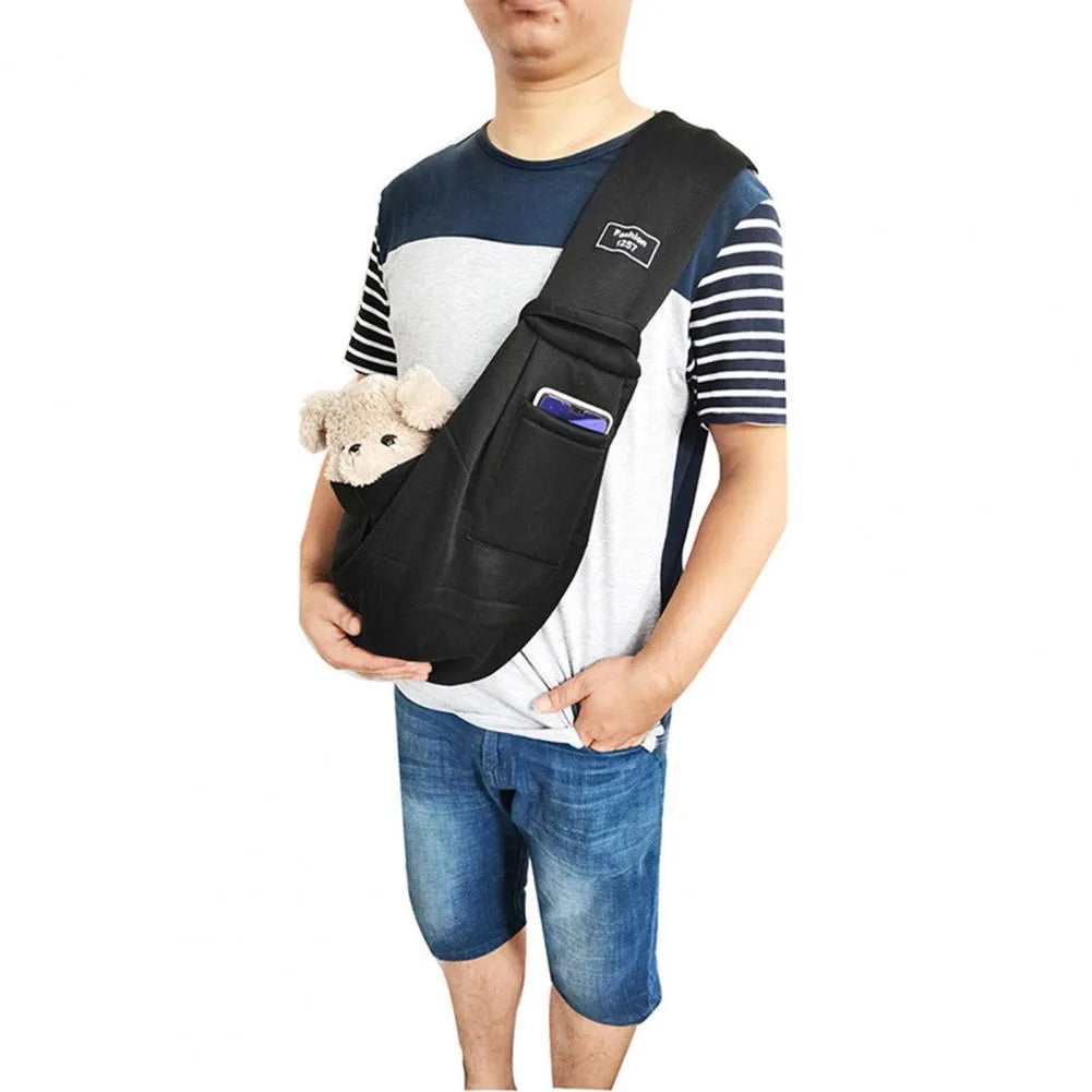 Folding cat messenger backpack in multiple colours showing breathable design and adjustable shoulder strap