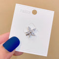 Japanese cute geometric clothes decorative brooch with electroplated copper finish