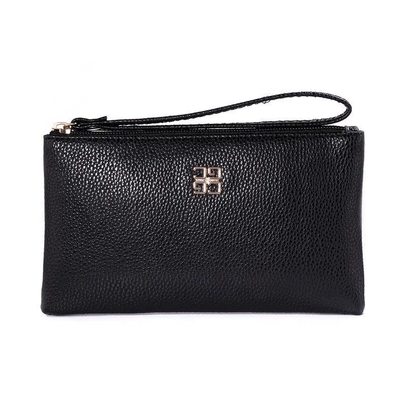55cm long PU leather zipper handbag wallet in multiple colour options