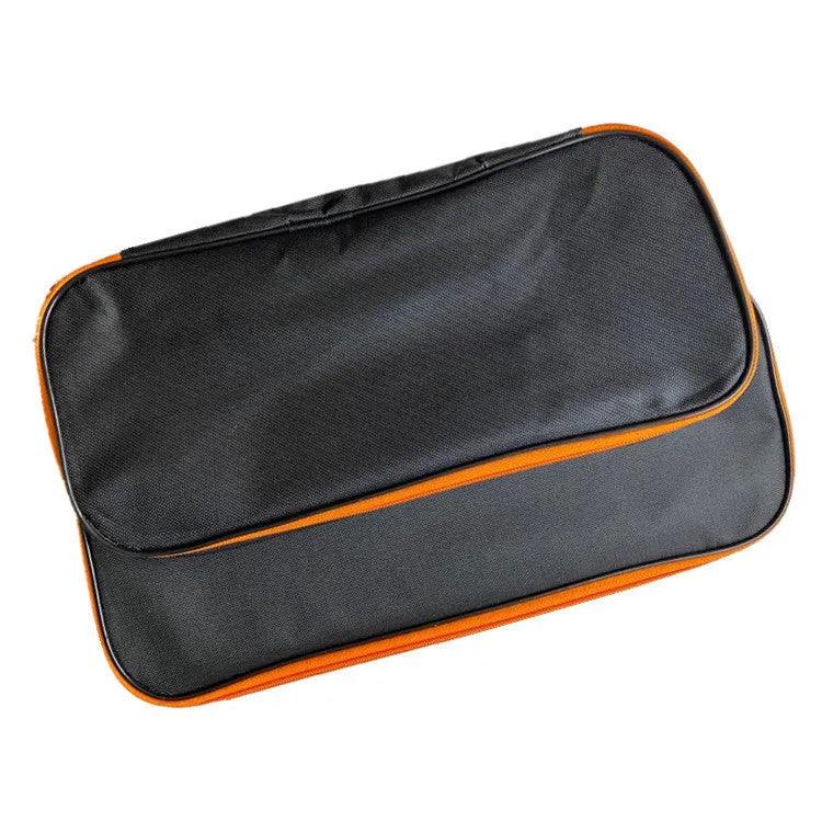 Car portable Oxford cloth vacuum cleaner storage bag in orange black with silk screen print, three sizes available