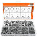 304 stainless steel spring lock washer combination box with 900 pieces in organised storage case