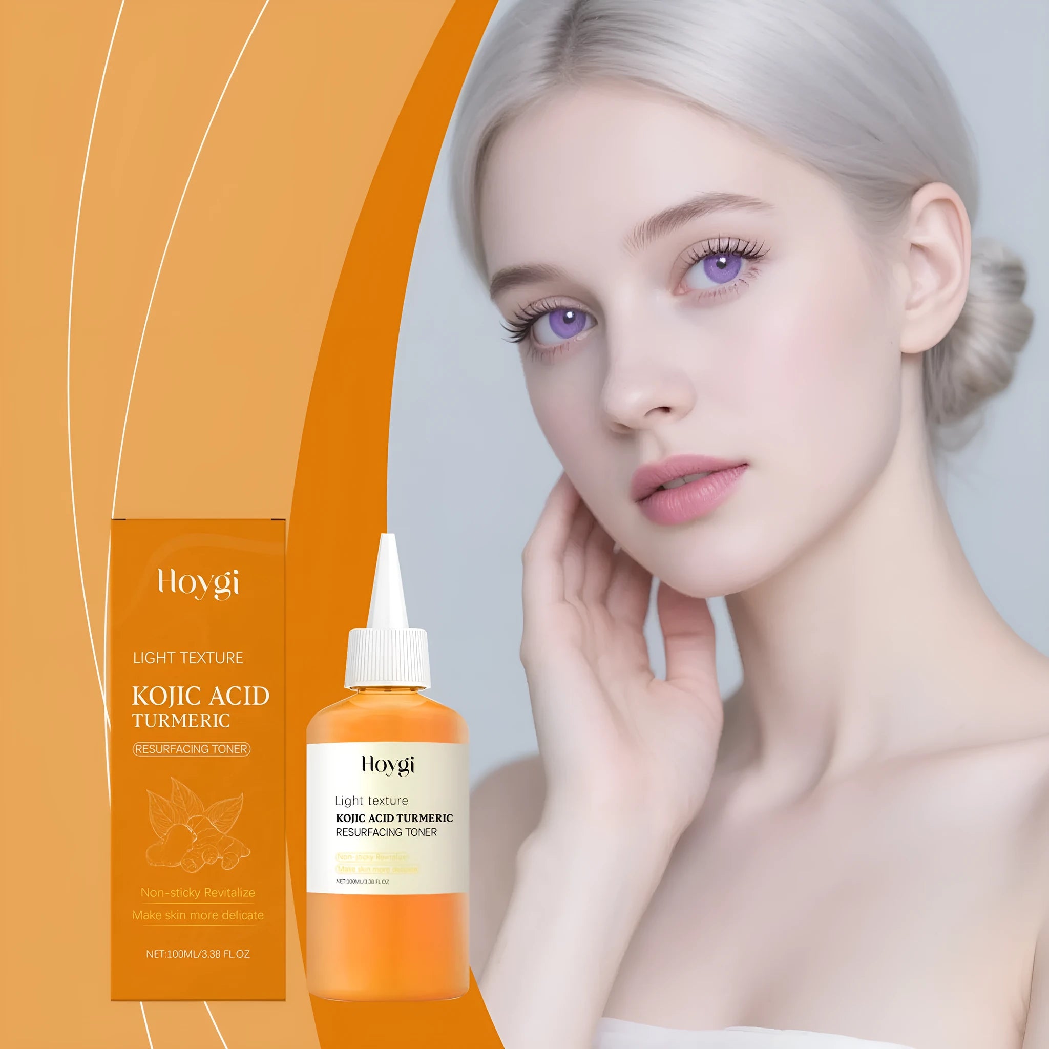 Turmeric moisturising water bottle 100ml for daily facial care