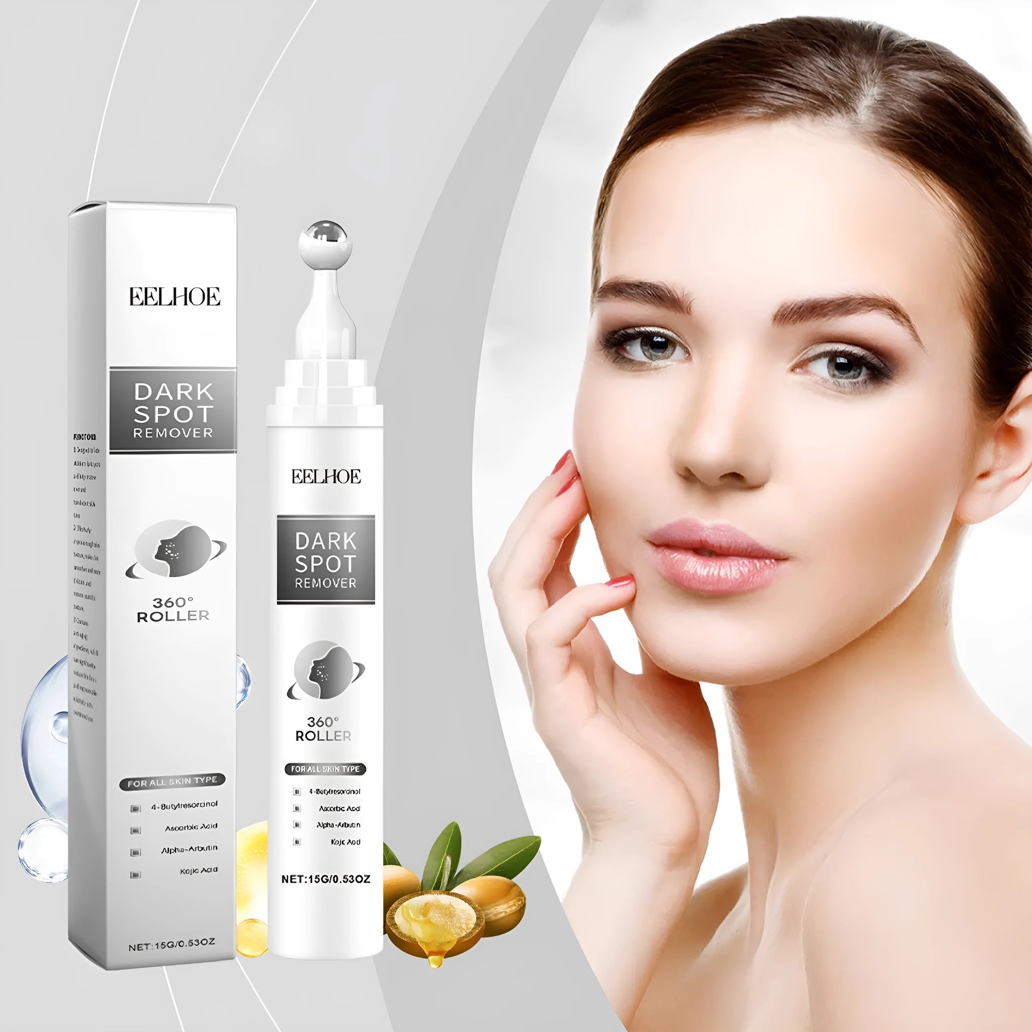 15g facial essence cream jar with brightening and moisturising formula
