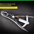 Stainless steel expansion clamp tail docking pliers with 100 sheep tail rings for bloodless docking