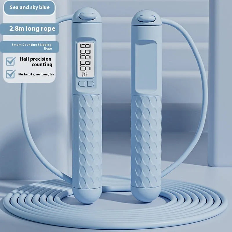 ABS plastic skipping rope with bearing mechanism in various colour options for fitness training
