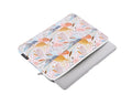 White PU leather laptop inner bag showing waterproof protective sleeve for 14 inch computers