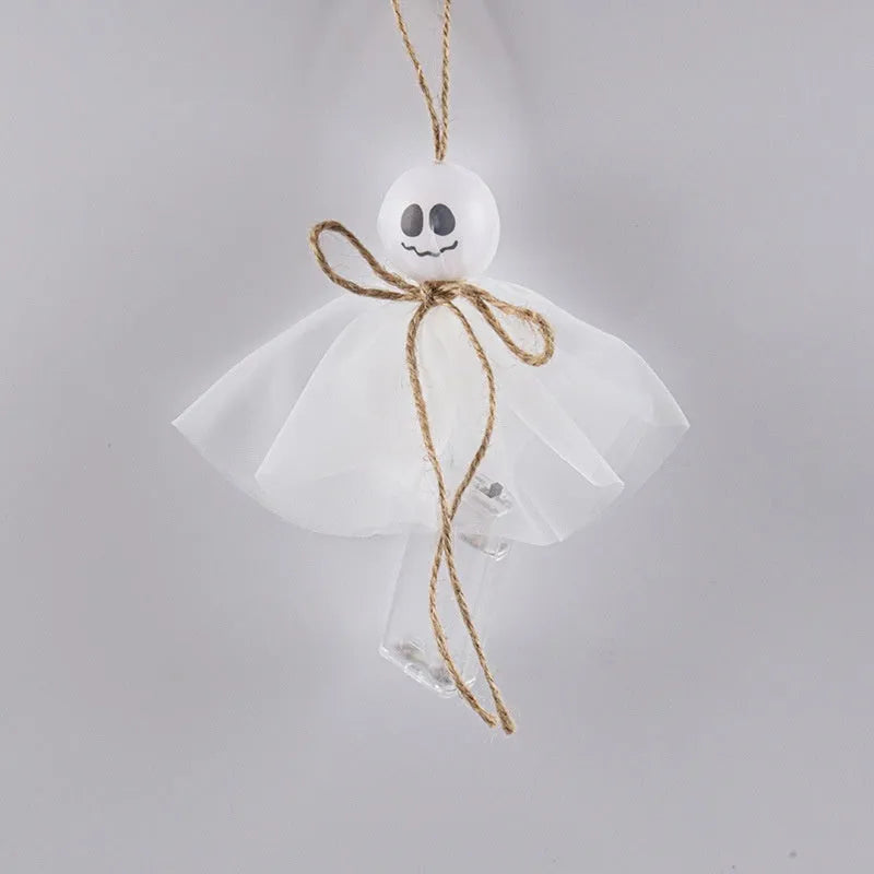 Halloween ghost LED lighting chain with colourful lights and battery box