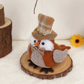 Thanksgiving owl harvest bird pendant ornament in orange or green colours for window or desktop decoration