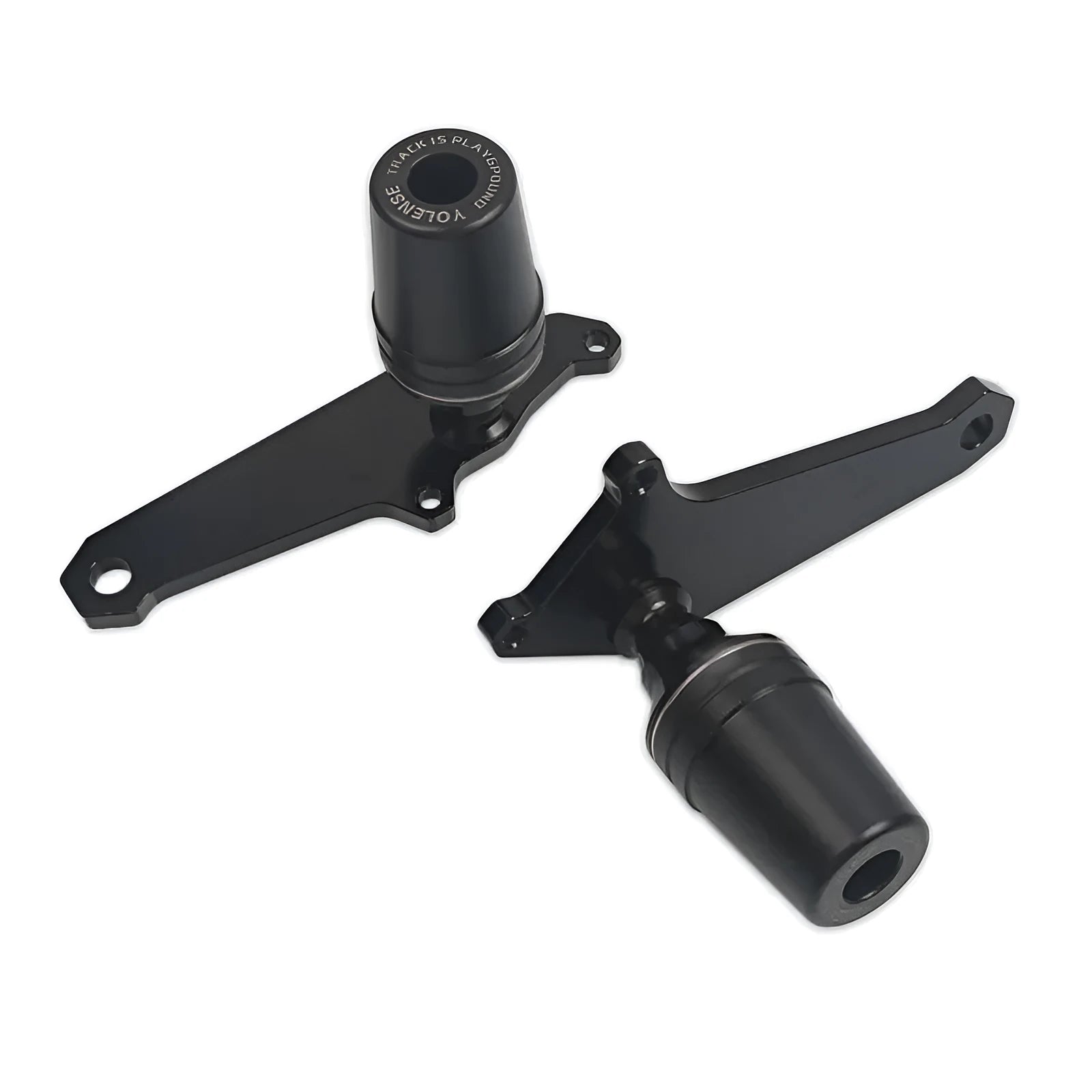 Honda CBR500R body anti-drop ball protection set in black with rods and glue