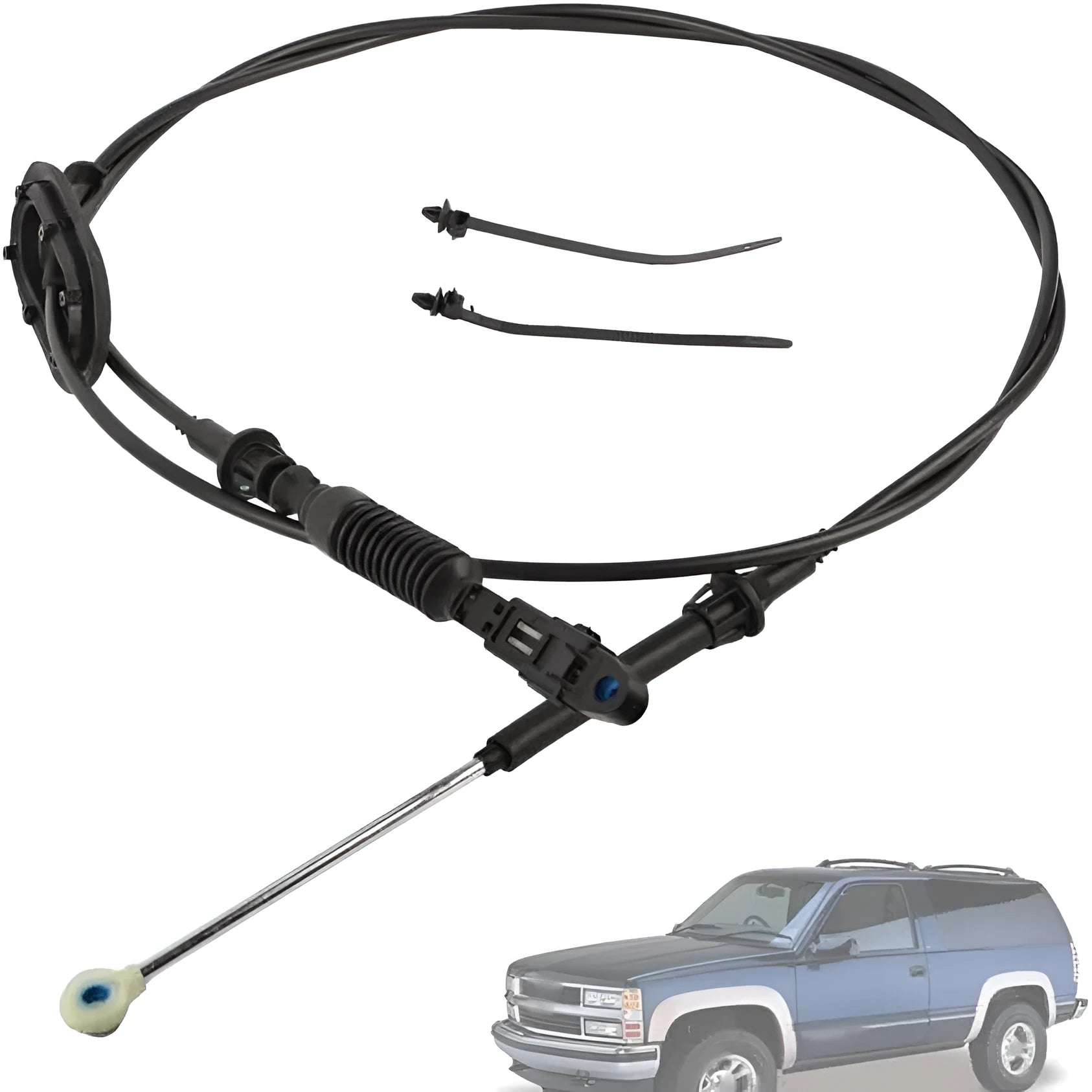 Black gear selector cable 15037353 41x30x3cm for manual transmission replacement
