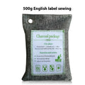Sewn fabric bag filled with bamboo charcoal for formaldehyde removal and air freshening