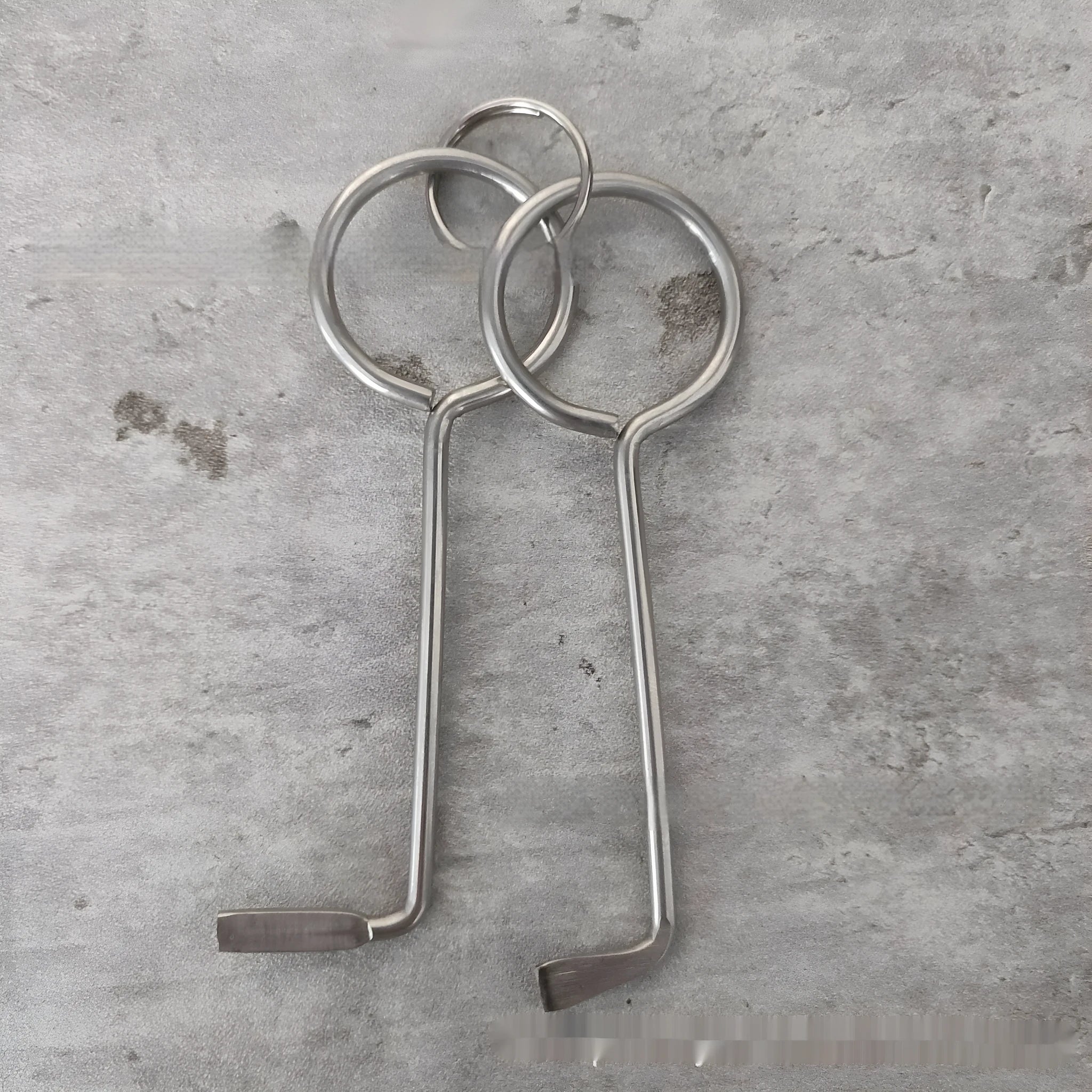 Two alloy wrench tools displayed together as portable set for household and automotive repairs