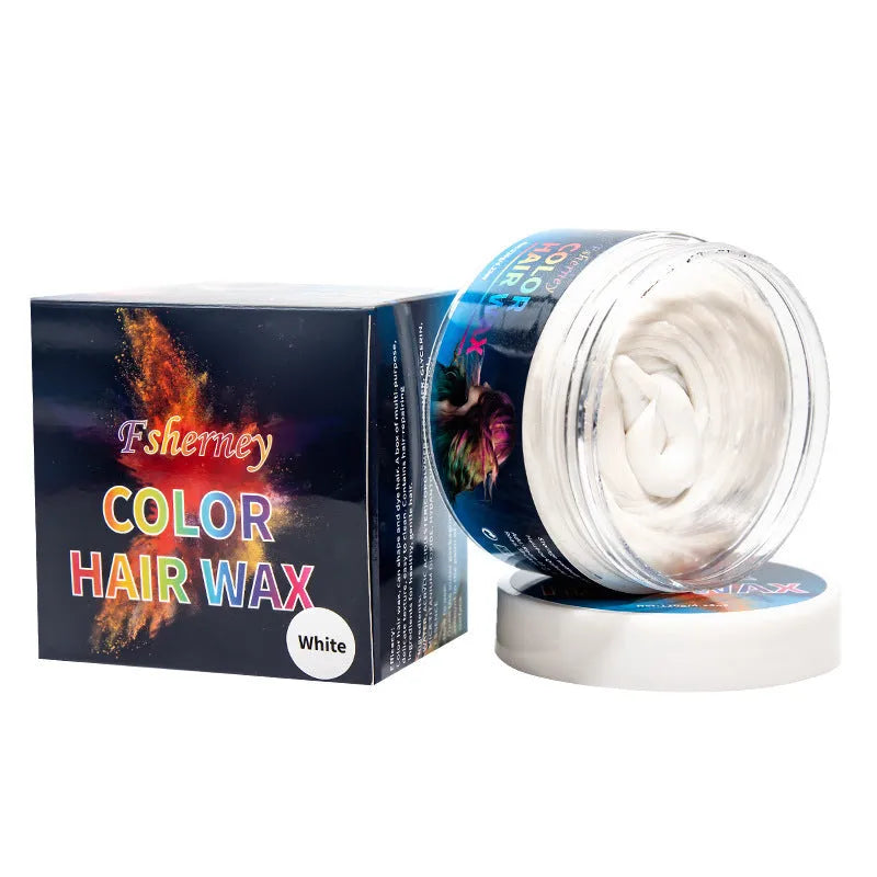 120g hair styling clay tin in multiple colour options including blue, green, red and yellow