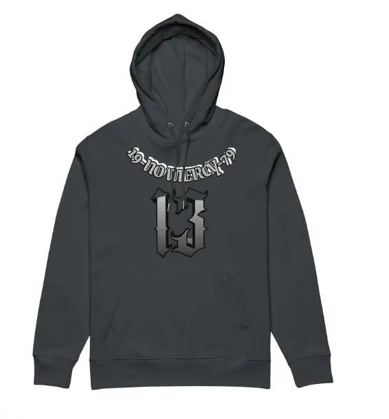 Hooded pullover sweater in polyester with fleece lining, shown in multiple colour options