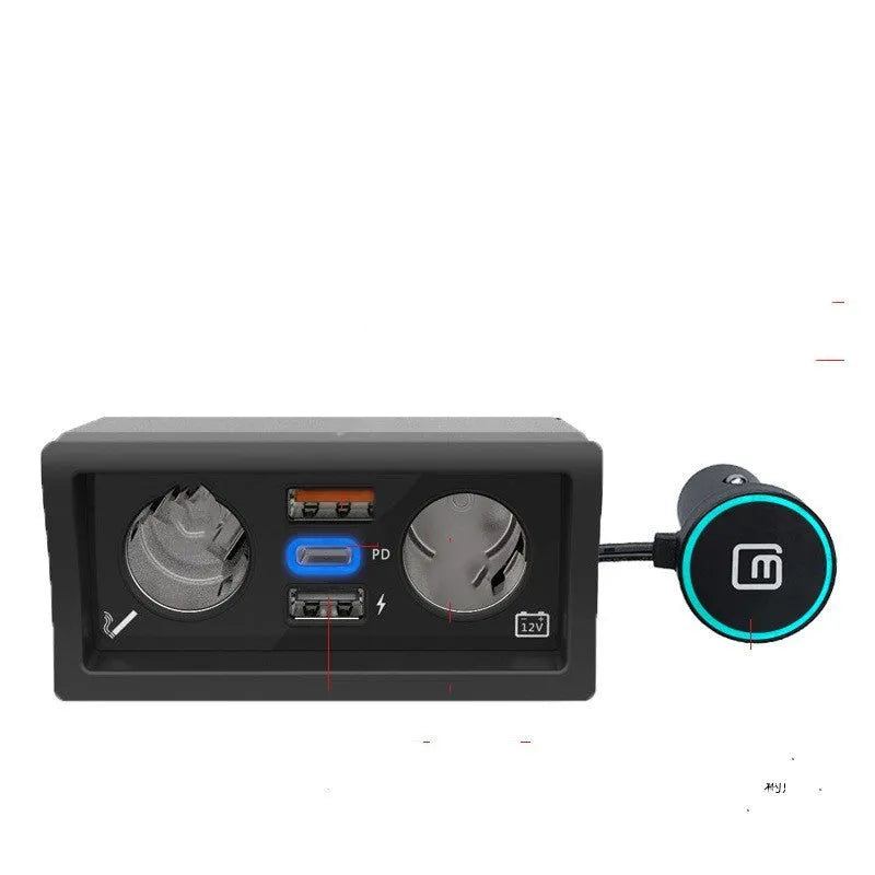 Lavida Polo Weiling car charger with QC3.0 fast charge in ABS plastic case