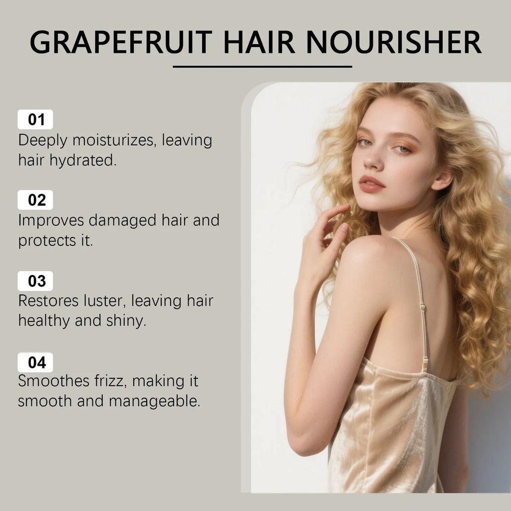 120ml grapefruit and ginger hair conditioner bottle with vitamin E and rosemary formula