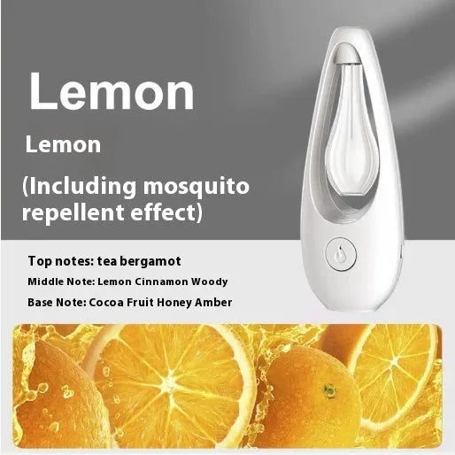 Ultrasonic aroma diffuser with mosquito repellent function in a choice of six scents