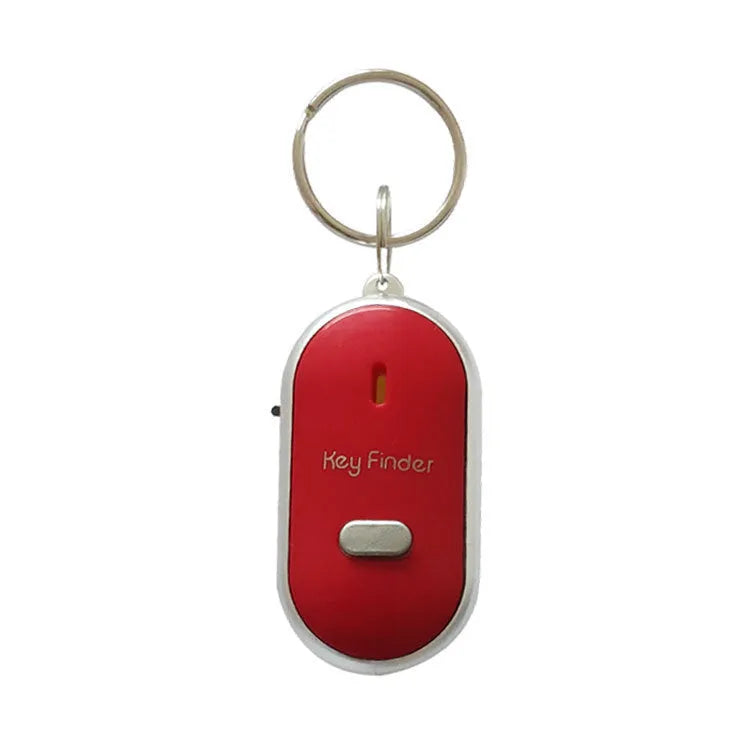 Oval shaped acrylic key finder pendant in red, blue, white, black, or orange colours.