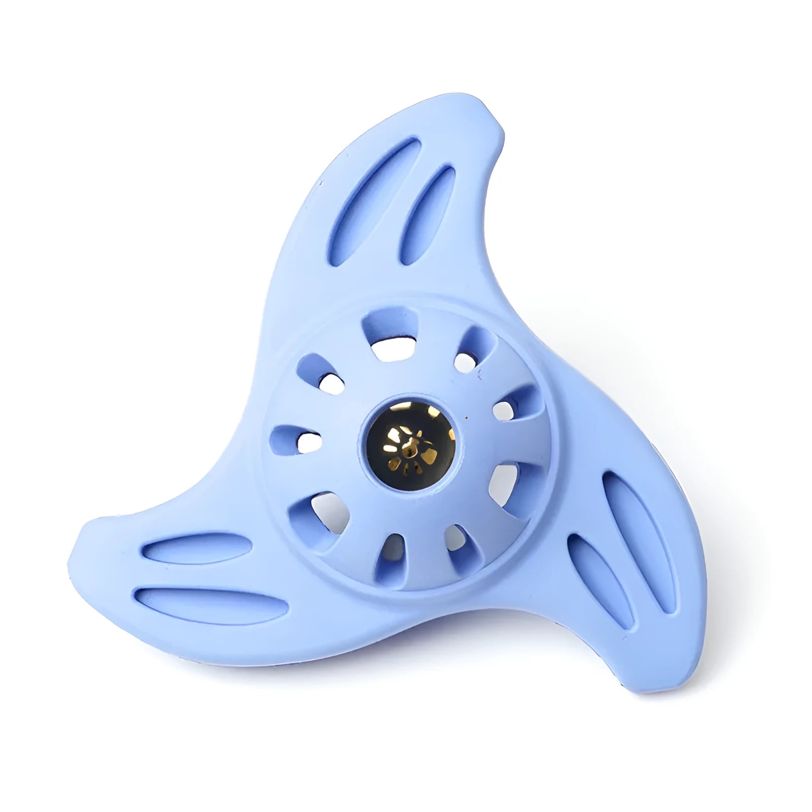 Blue bite-resistant molar boomerang dog chew toy for medium and large breed puppies