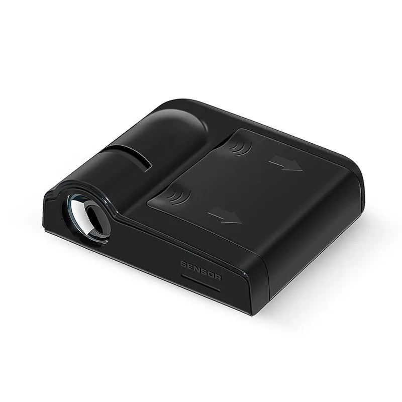ABS plastic car decorative projection lamp in black or beige colour measuring 6.5 cm