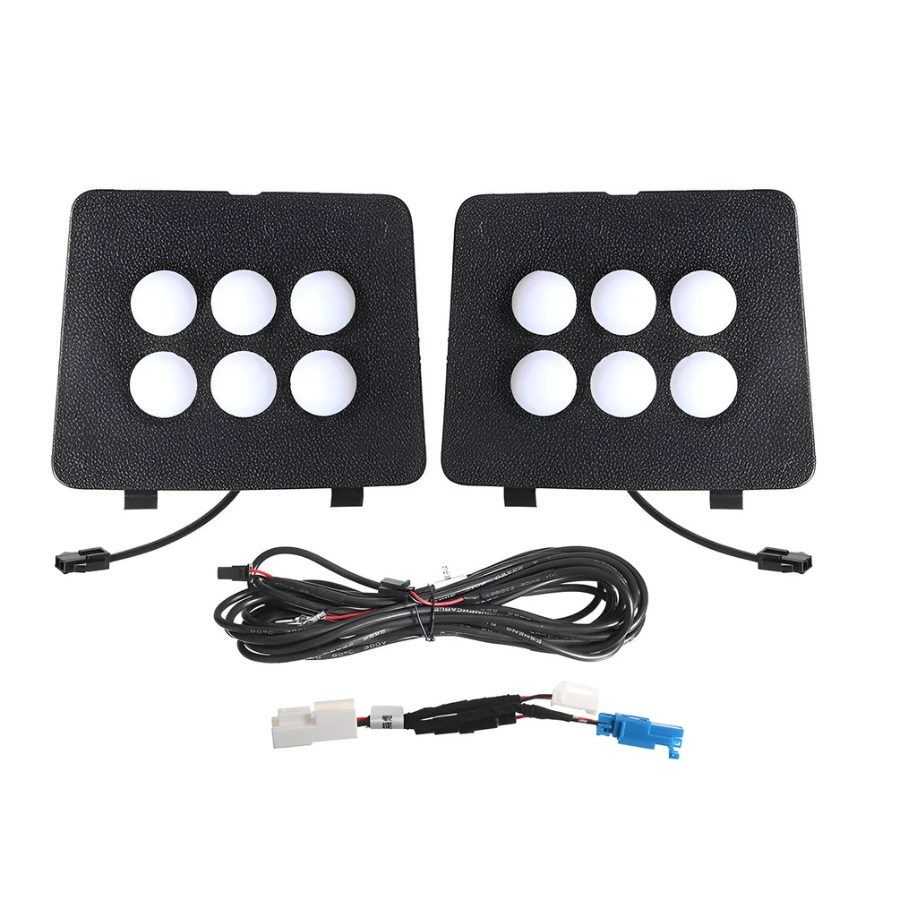 LED tail box camping light with touch switch; 12V 12W; white and flashing yellow modes; 100x120x50mm