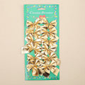 5cm red gold silver polyester Christmas tree decoration bow