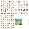 Pack of 50 assorted colourful graffiti design stickers for personalisation