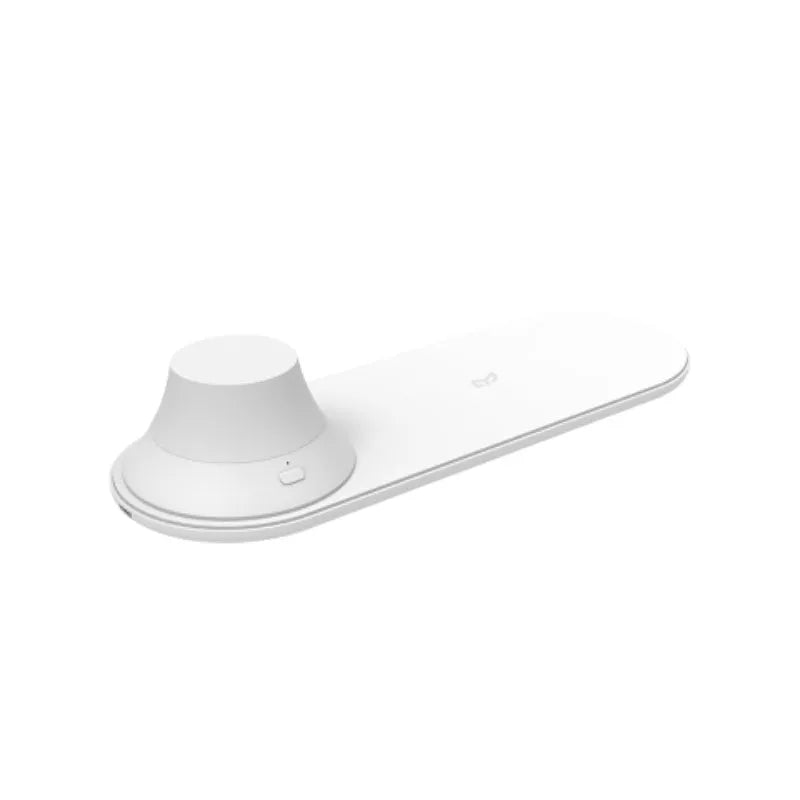 White smart night light wireless charger with magnetic suction, 225x80x43.5mm, ABS PC plastic