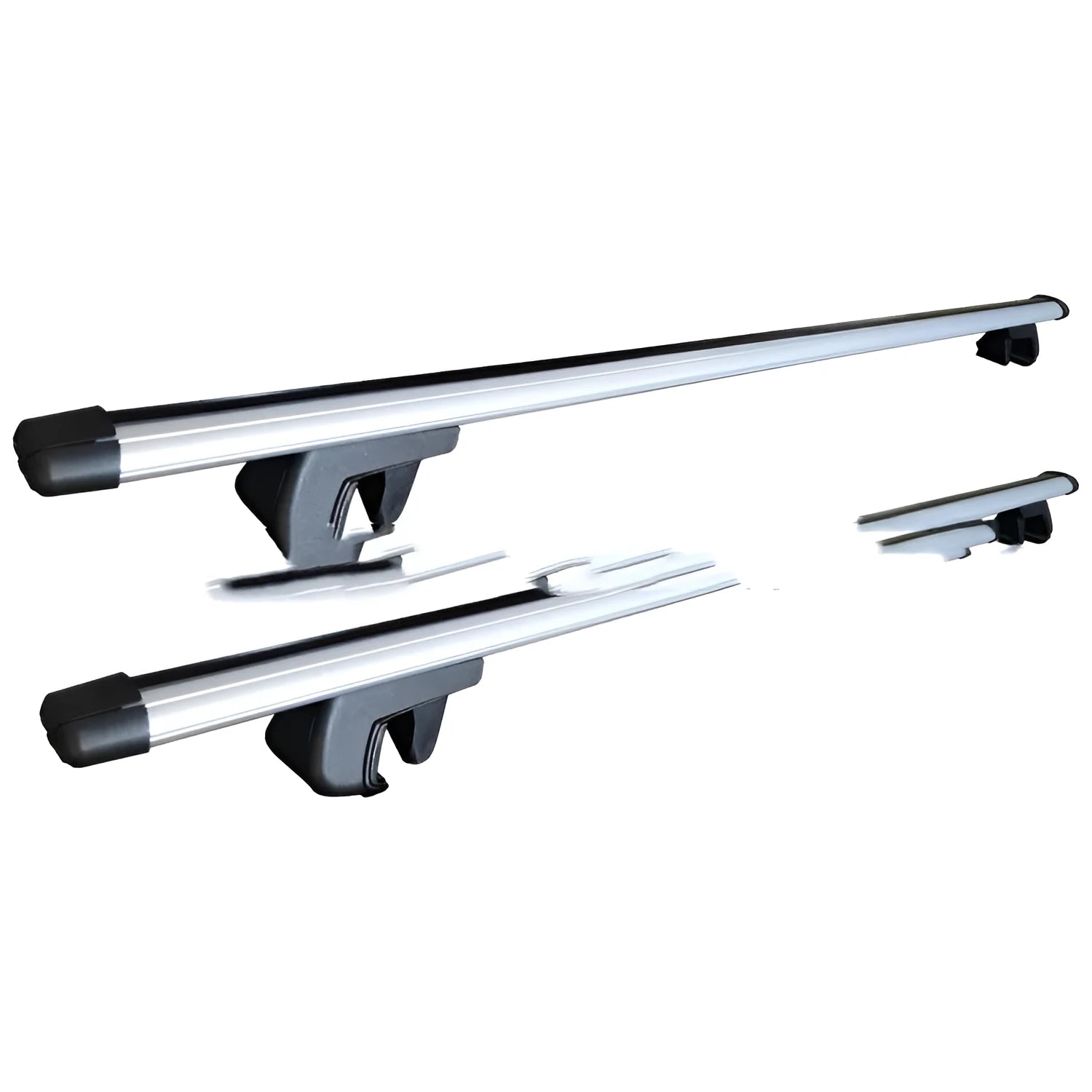 GM SUV alloy roof rack kit with adjustable crossbars showing 75kg load capacity