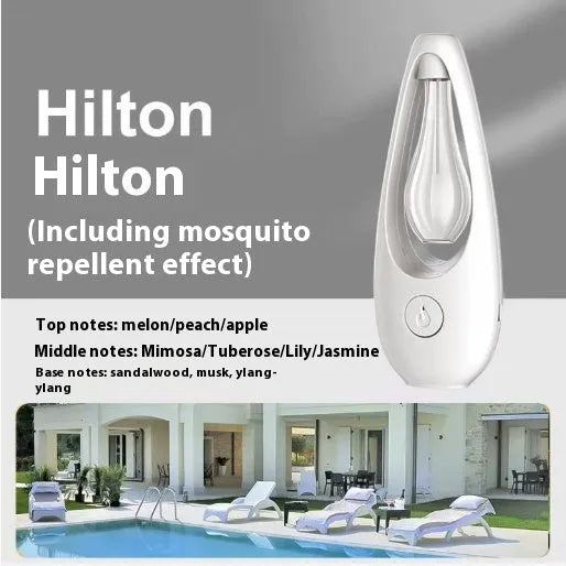 Ultrasonic aroma diffuser with mosquito repellent function in a choice of six scents