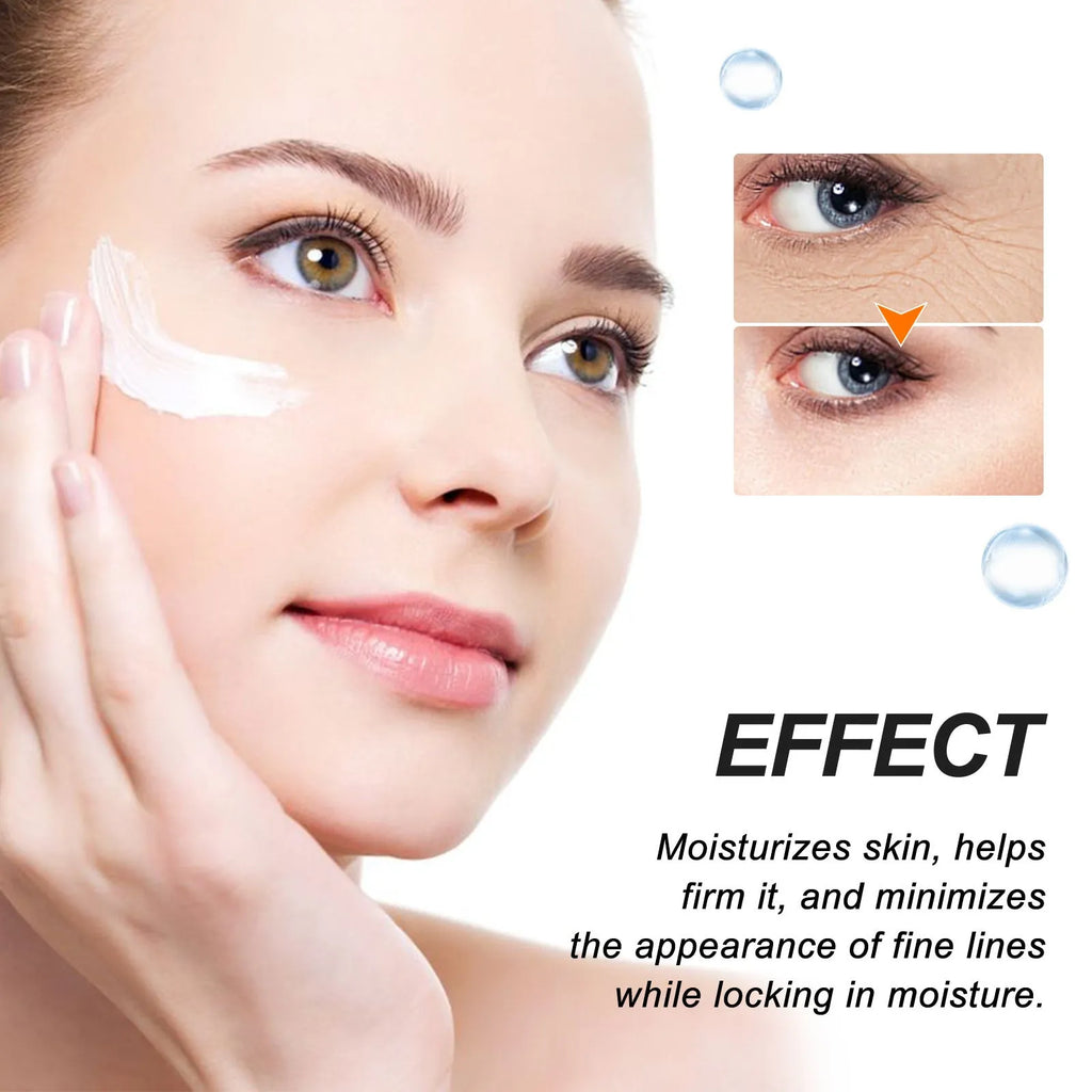 3g retinol eye cream for skin repair in a small white tube with blue cap