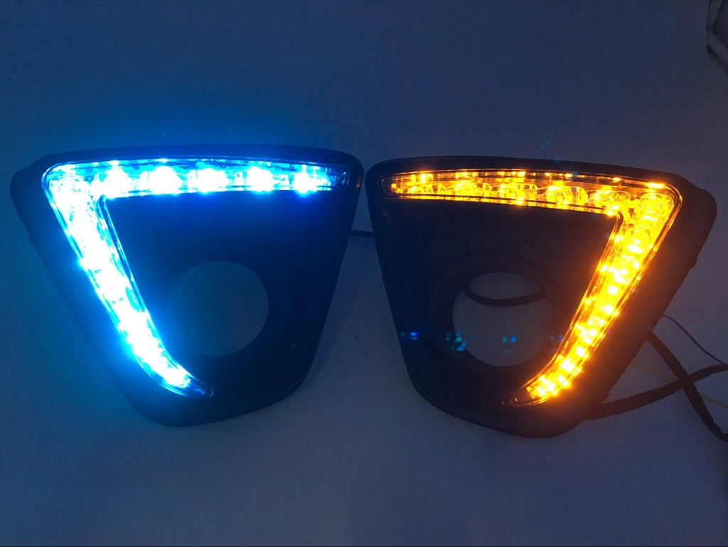Mazda CX-5 LED daytime running light set with electroplated white housing and 12V bulbs
