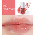 Five colour options of bright lip gloss mint lipstick with moisturising lip essence oil formula
