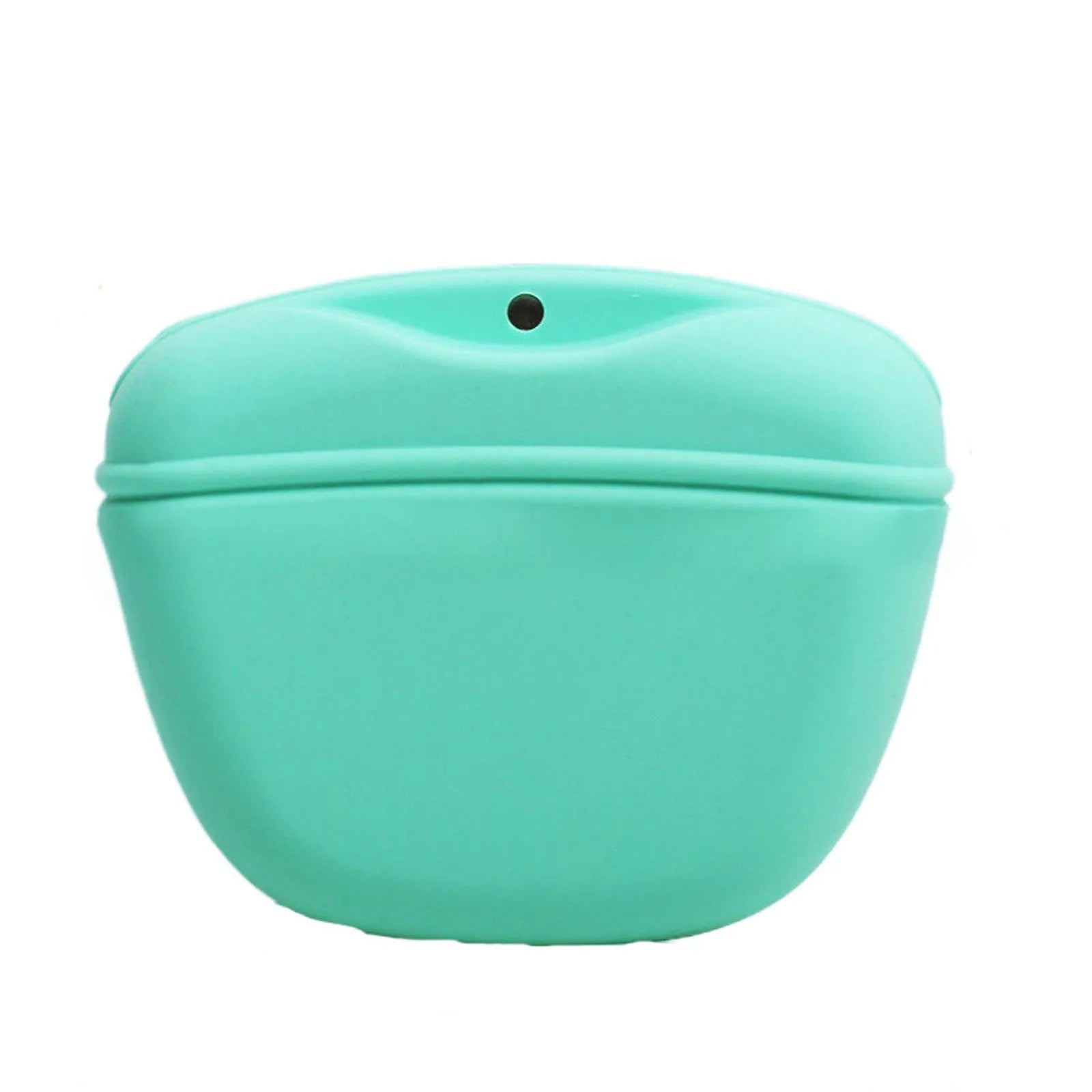 Silicone dog training treat waist bag with clip and magnetic semi-closed opening in assorted colours