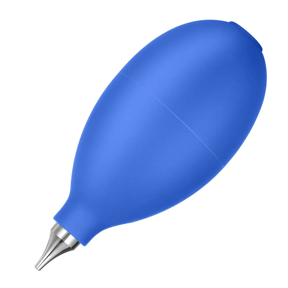 Blue rubber dust removal air blowing cleaning tool measuring 9.5cm for cameras and mobile phones