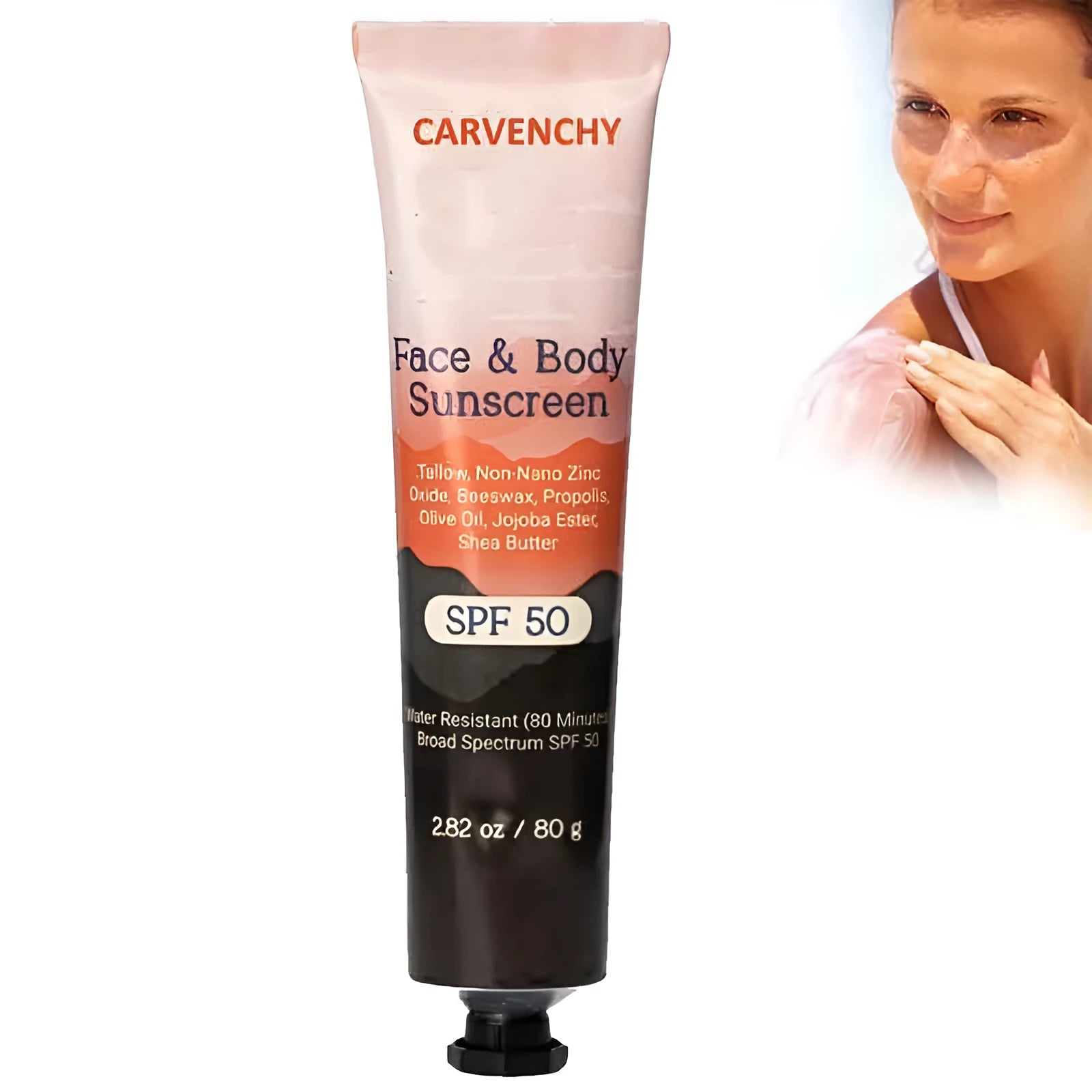 Natural mineral sunscreen tube with makeup primer functionality, 96 net content