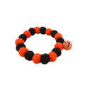 Halloween pet collar with pumpkin design and reflective elements for dogs and cats